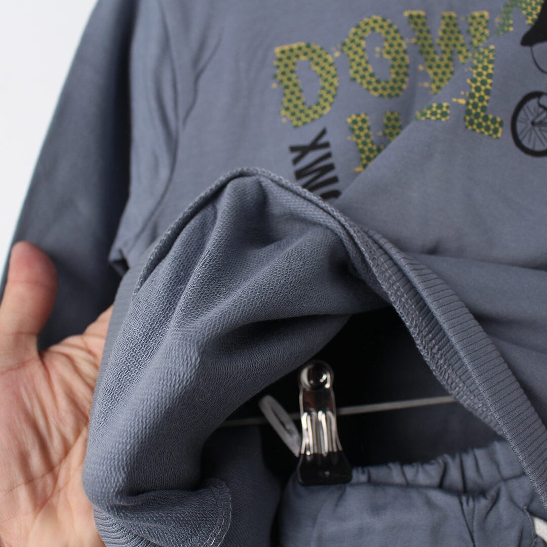 2Pc Stylish Grey Themed For Boys 2Pc Set Iluvlittlepeople 