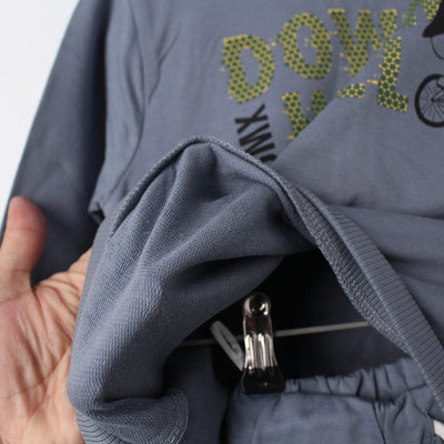 2Pc Stylish Grey Themed For Boys 2Pc Set Iluvlittlepeople 