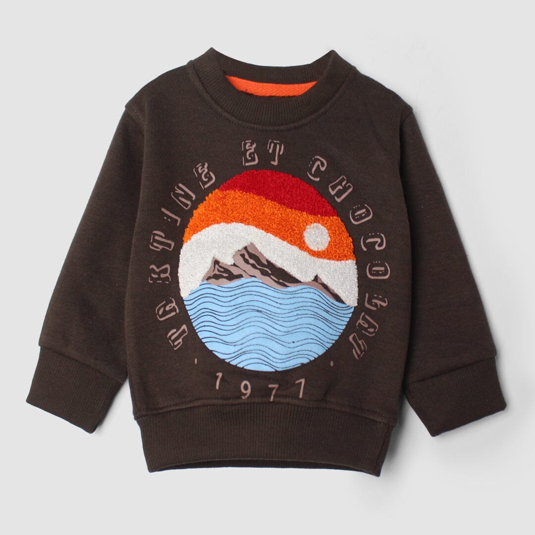 Admire Green Themed Kids Sweatshirt Sweatshirt Iluvlittlepeople 6-9 Months Green Winter