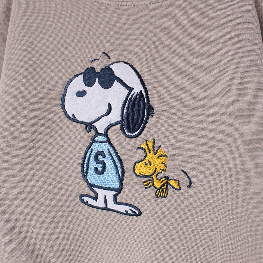 Modern Beige Themed Kids Sweatshirt Sweatshirt Iluvlittlepeople 