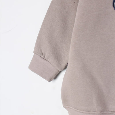 Modern Beige Themed Kids Sweatshirt Sweatshirt Iluvlittlepeople 