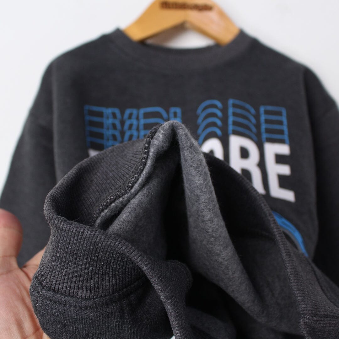 Impulse Grey Themed Kids Sweatshirt Sweatshirt Iluvlittlepeople 