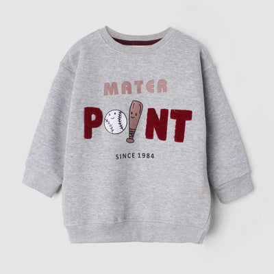 Inspire Grey Themed Kids Sweatshirt Sweatshirt Iluvlittlepeople 