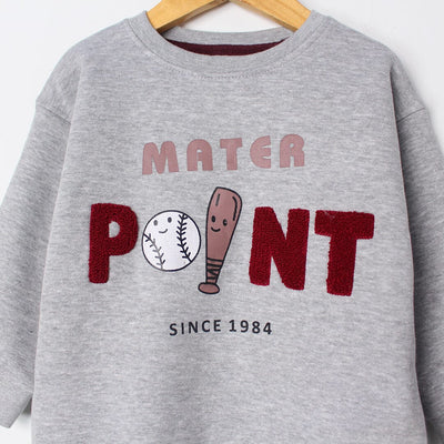 Inspire Grey Themed Kids Sweatshirt Sweatshirt Iluvlittlepeople 