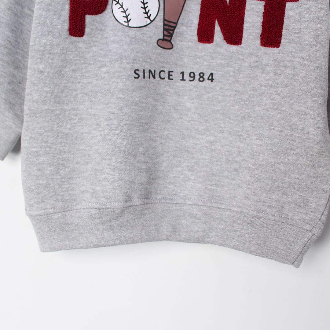 Inspire Grey Themed Kids Sweatshirt Sweatshirt Iluvlittlepeople 