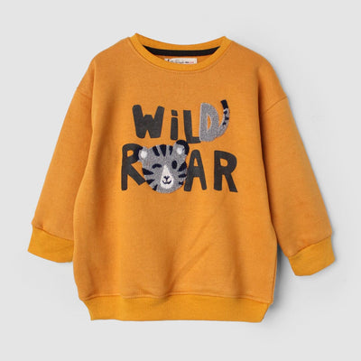 Fantastic Yellow Themed Kids Sweatshirt Sweatshirt Iluvlittlepeople 6-9 Months Yellow Winter