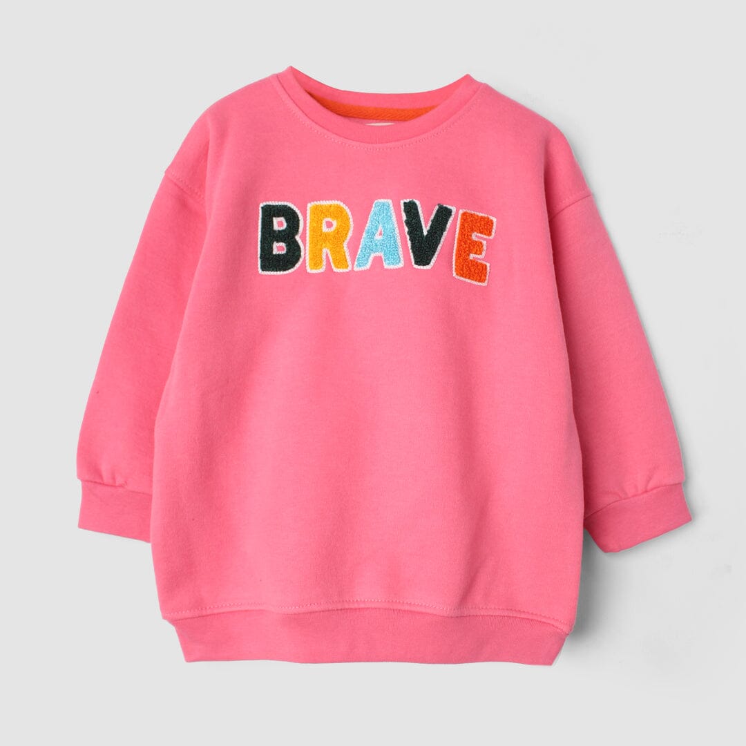 Urge Pink Themed Kids Sweatshirt Sweatshirt Iluvlittlepeople 6-9 Months Pink Winter