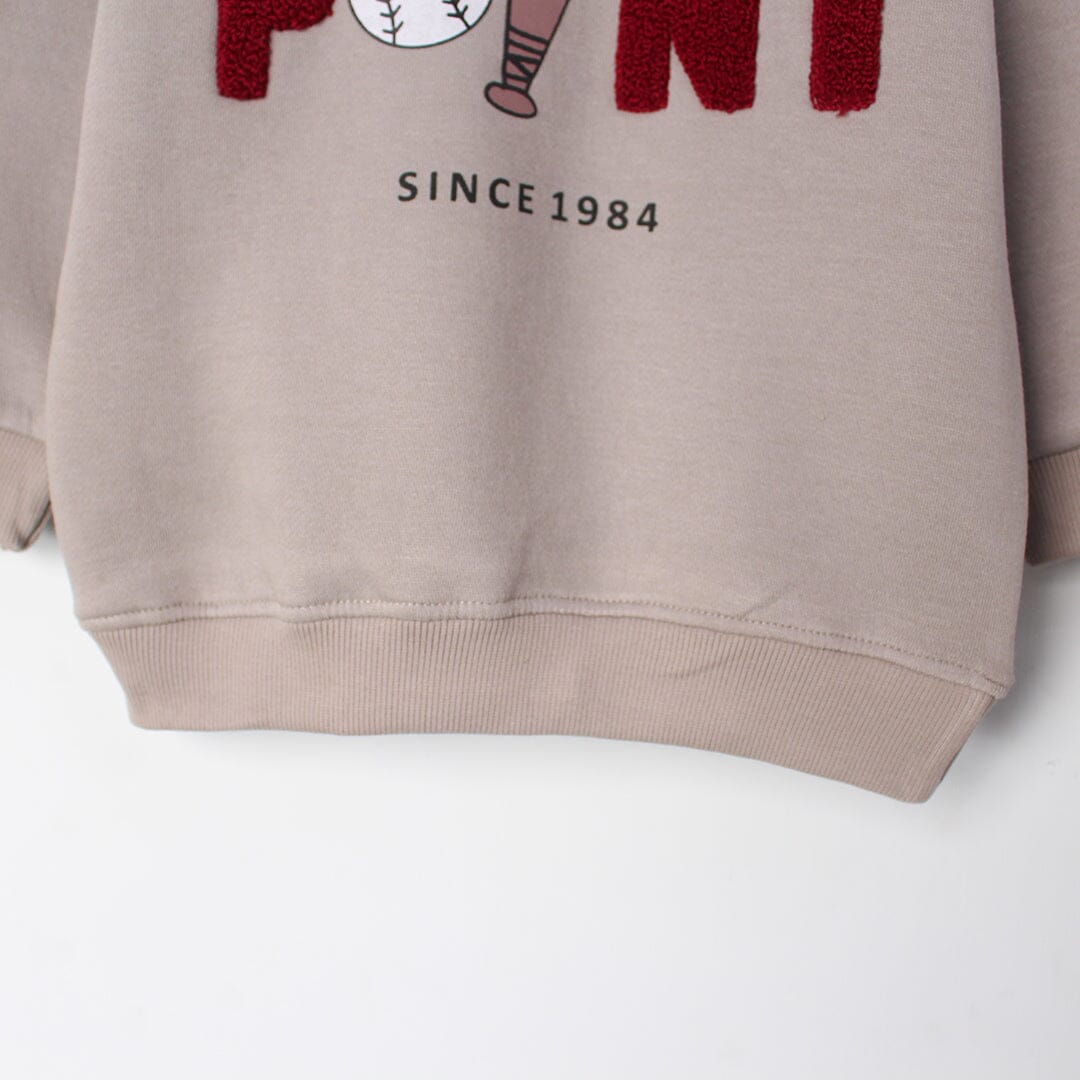 Stylish Beige Themed Kids Sweatshirt Sweatshirt Iluvlittlepeople 