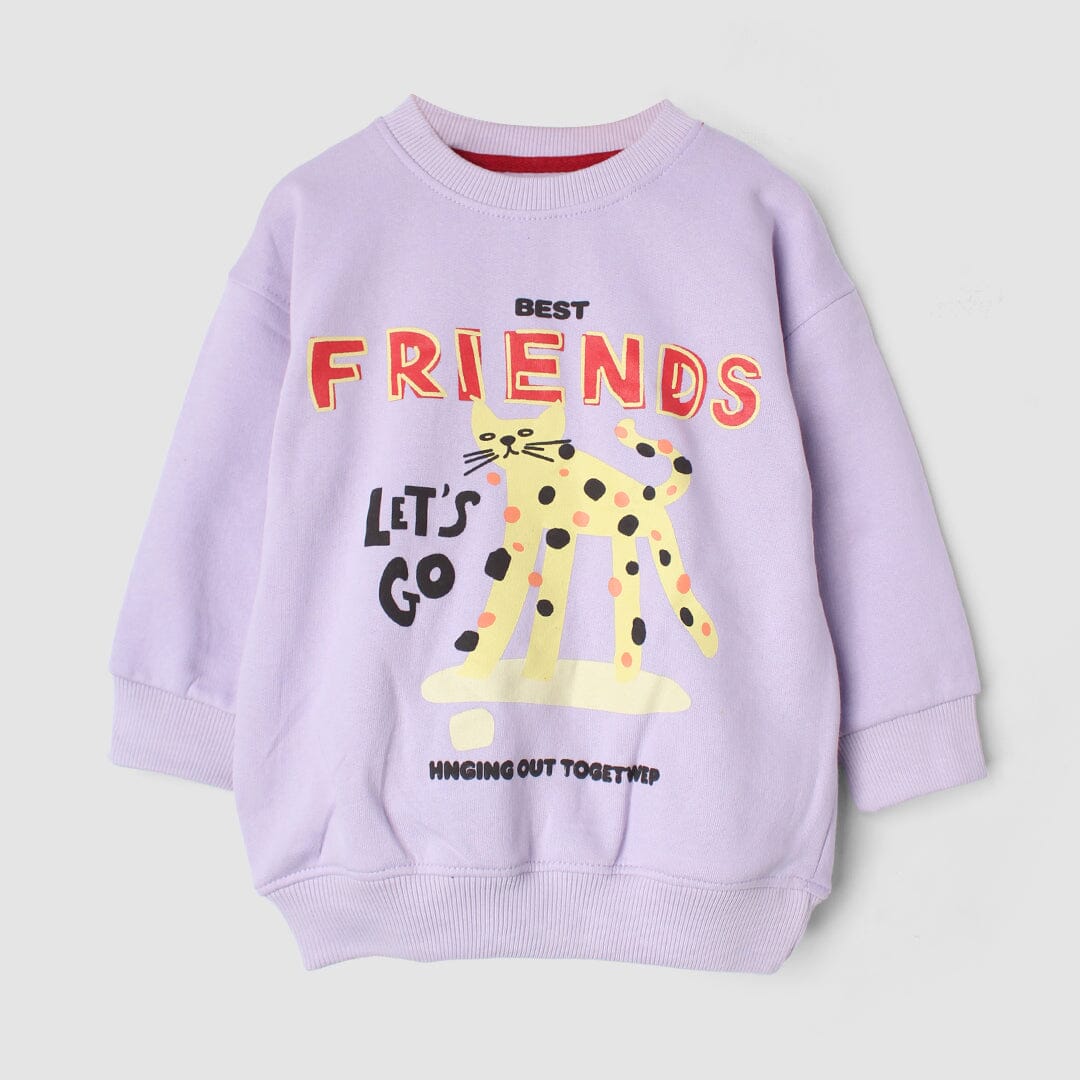 Indigo Purple Themed Kids Sweatshirt Sweatshirt Iluvlittlepeople 6-9 Months Purple Winter