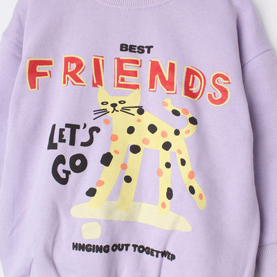 Indigo Purple Themed Kids Sweatshirt Sweatshirt Iluvlittlepeople 