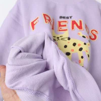 Indigo Purple Themed Kids Sweatshirt Sweatshirt Iluvlittlepeople 