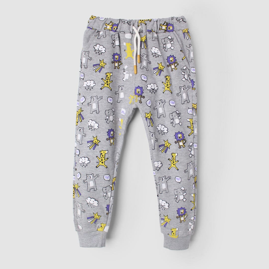 Modern Grey Themed Boys Trouser Trouser Iluvlittlepeople 6-9 Months Grey Winter