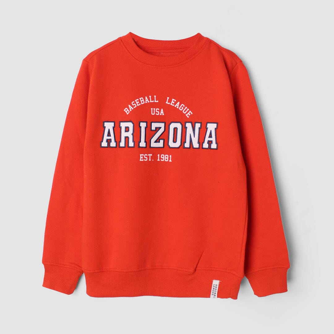 Attractive Orange Themed Sweat Shirt For Kids Sweatshirt Iluvlittlepeople 9-10 Years Orange Winter