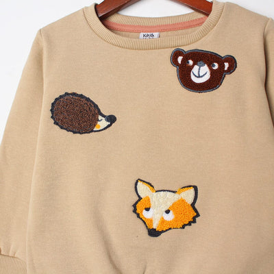 Desire Brown Themed Kids Sweatshirt Sweatshirt Iluvlittlepeople 