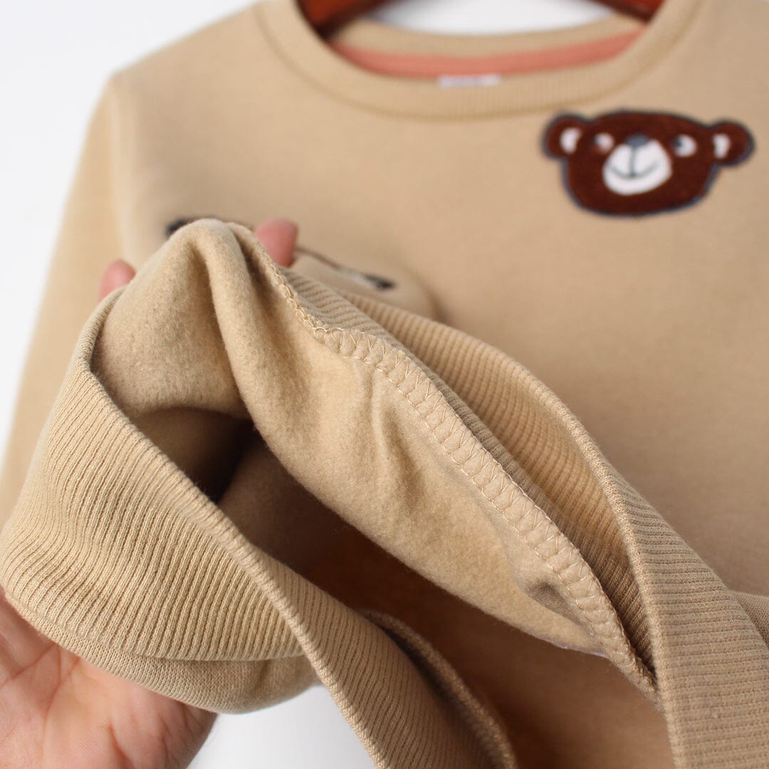 Desire Brown Themed Kids Sweatshirt Sweatshirt Iluvlittlepeople 