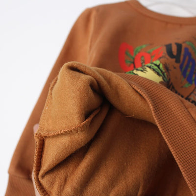 Desire Brown Themed Kids Sweatshirt Sweatshirt Iluvlittlepeople 