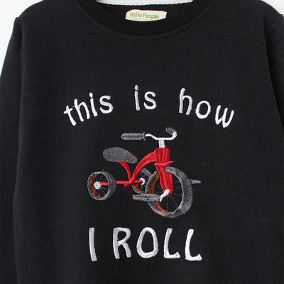 Pitch Black Themed Kids Sweatshirt Sweatshirt Iluvlittlepeople 