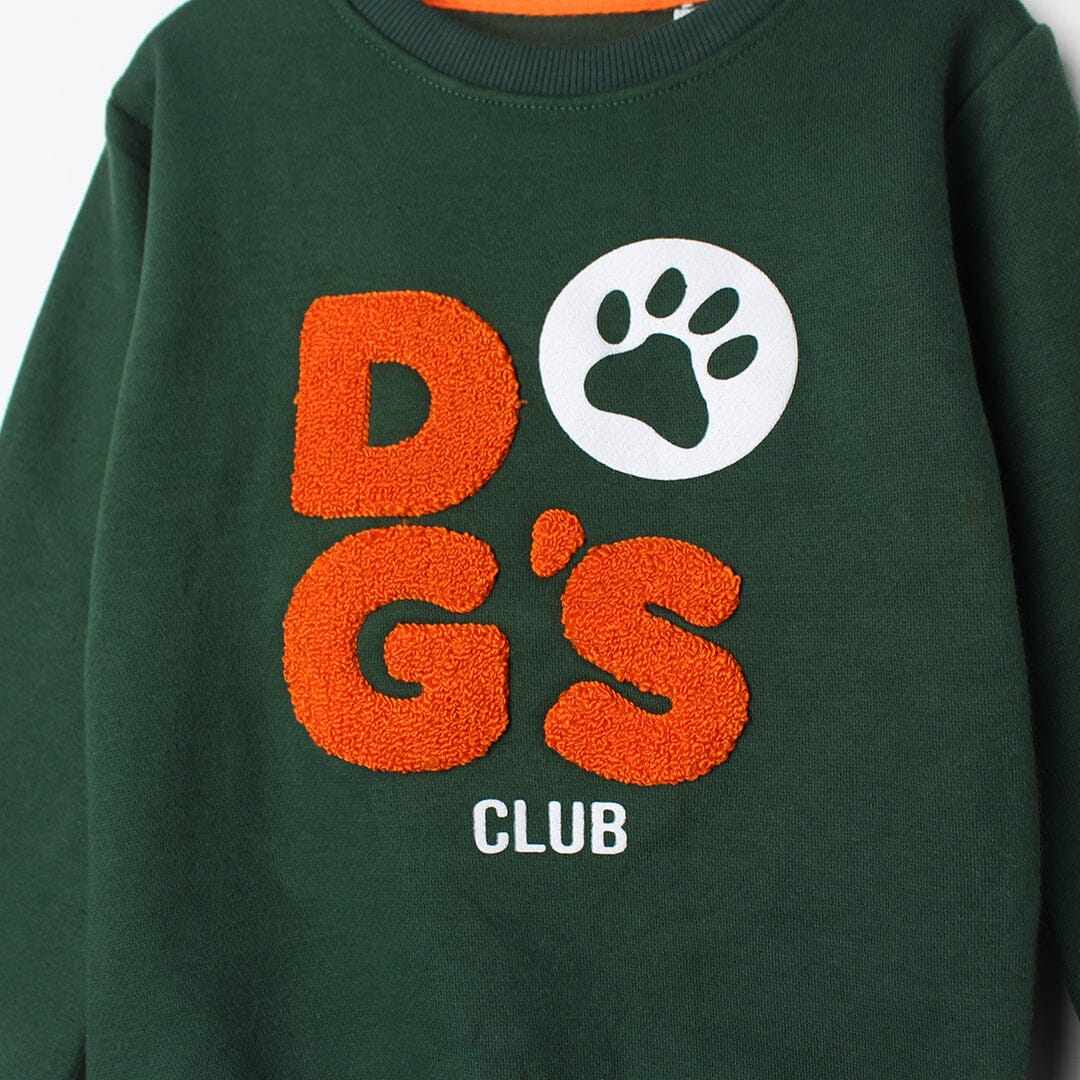 Admire Green Themed Kids Sweatshirt Sweatshirt Iluvlittlepeople 