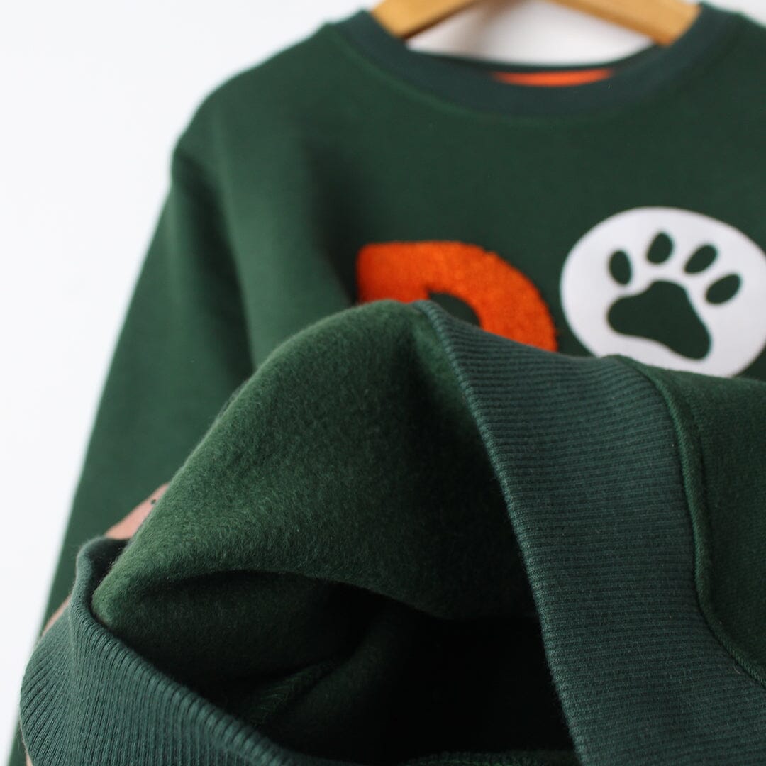 Admire Green Themed Kids Sweatshirt Sweatshirt Iluvlittlepeople 