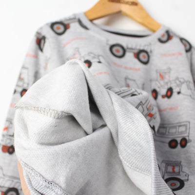 Stylish Grey Themed Kids Sweatshirt Sweatshirt Iluvlittlepeople 