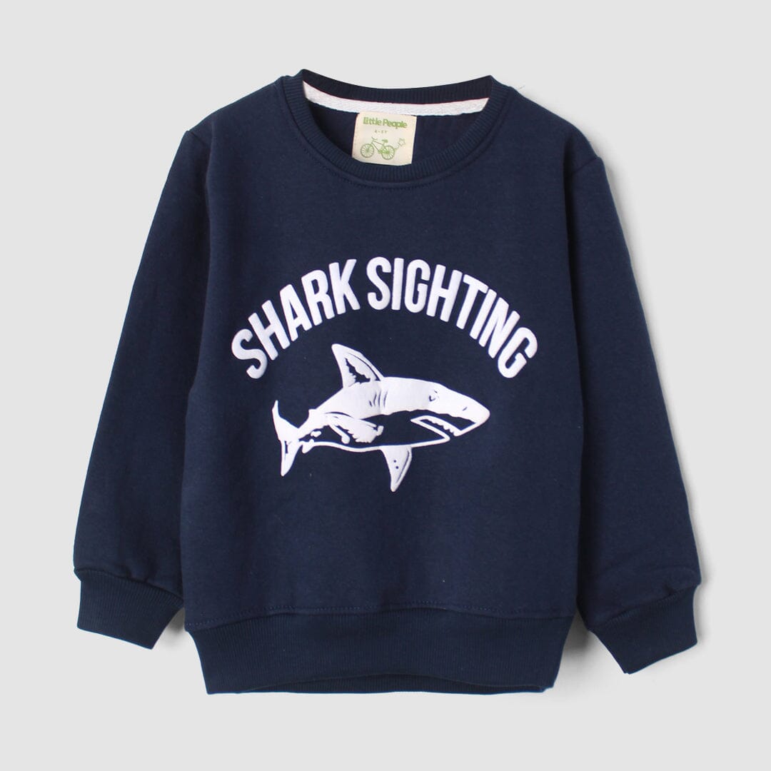 Desire Blue Themed Kids Sweatshirt Sweatshirt Iluvlittlepeople 2-3 Years Blue Winter