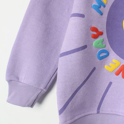 Inspire Purple Themed Girls Sweatshirt Sweatshirt Iluvlittlepeople 