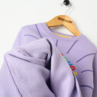 Inspire Purple Themed Girls Sweatshirt Sweatshirt Iluvlittlepeople 