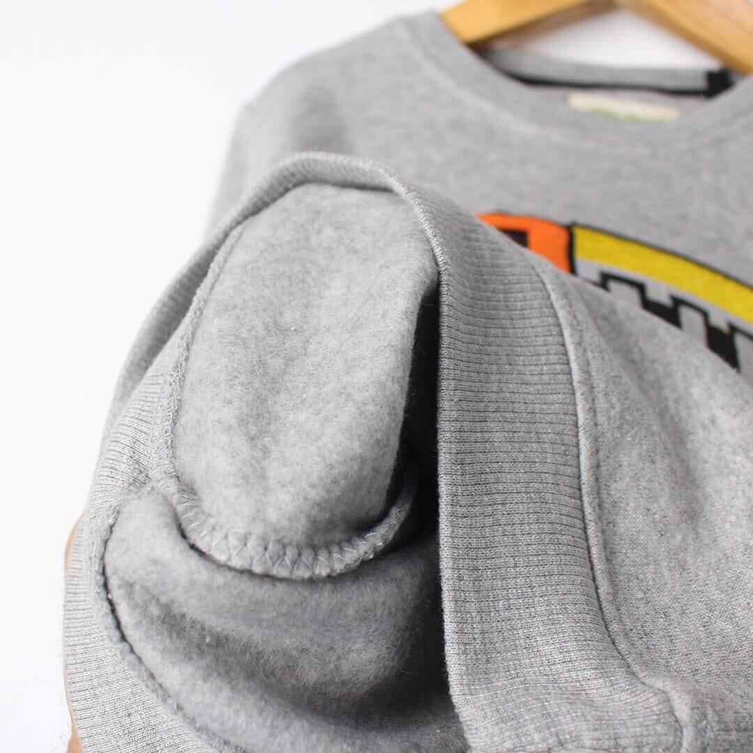 Stylish Grey Themed Kids Sweatshirt Sweatshirt Iluvlittlepeople 