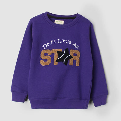 Inspire Purple Themed Kids Sweatshirt Sweatshirt Iluvlittlepeople 2-3 Years Purple Winter