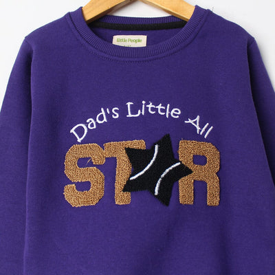 Inspire Purple Themed Kids Sweatshirt Sweatshirt Iluvlittlepeople 