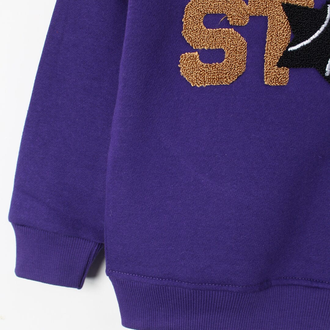 Inspire Purple Themed Kids Sweatshirt Sweatshirt Iluvlittlepeople 