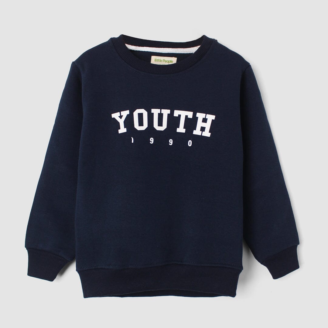 Decent Blue Themed Kids Sweatshirt Sweatshirt Iluvlittlepeople 2-3 Years Blue Winter