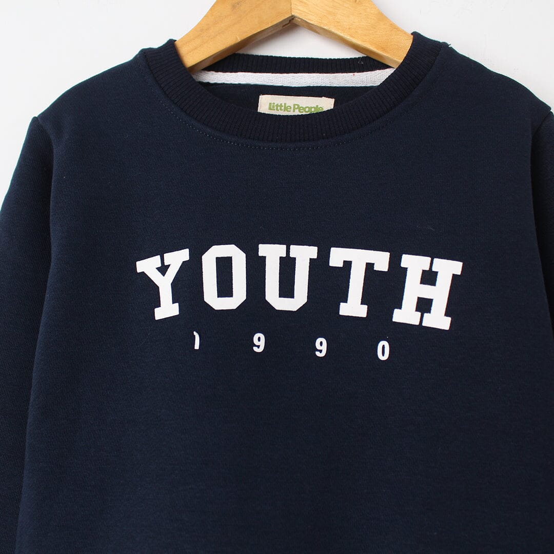 Decent Blue Themed Kids Sweatshirt Sweatshirt Iluvlittlepeople 