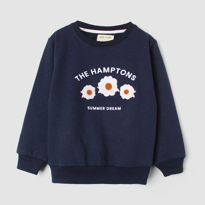 Desire Blue Themed Kids Sweatshirt Sweatshirt Iluvlittlepeople 2-3 Years Blue Winter