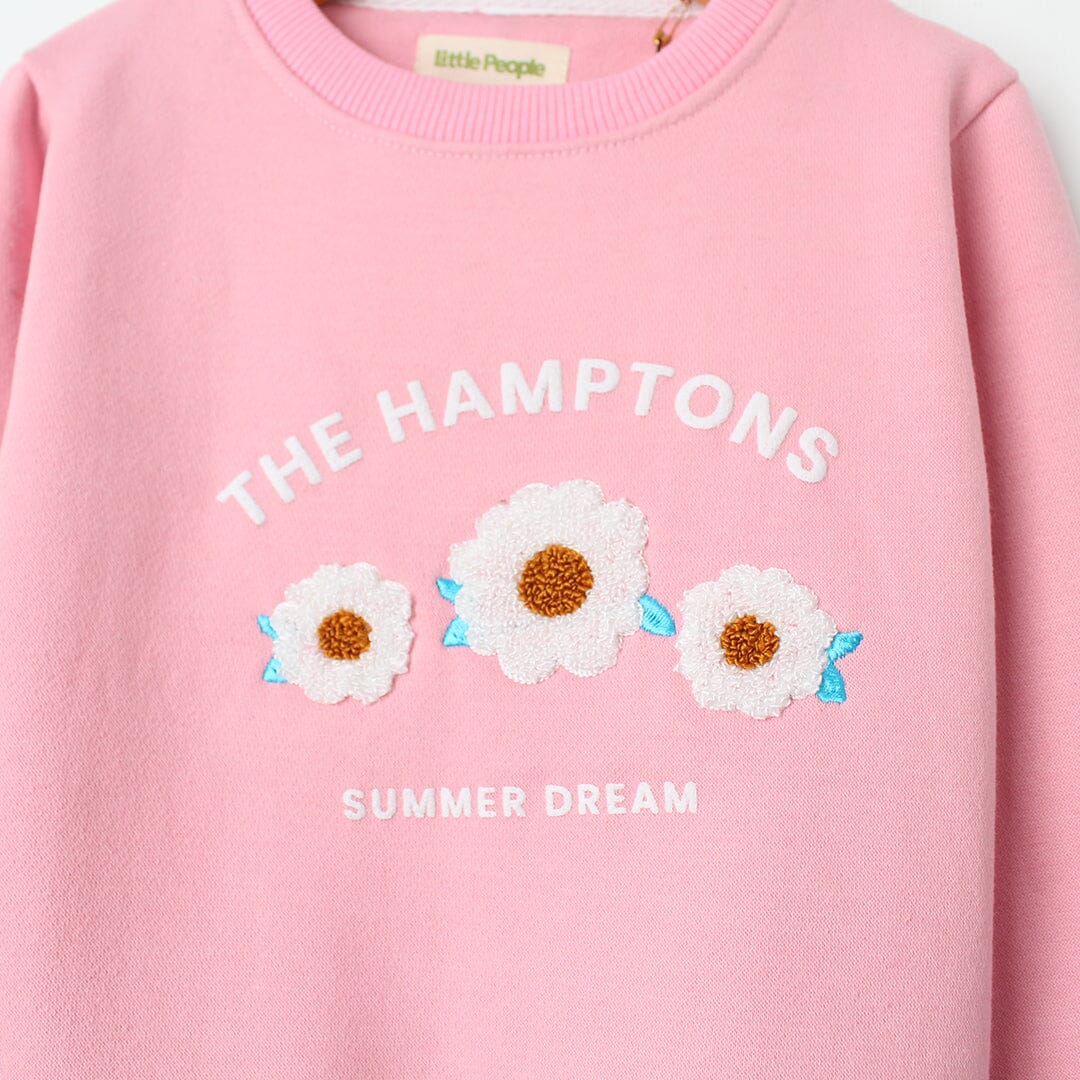 Sweet Pink Themed Girls Sweatshirt Sweatshirt Iluvlittlepeople 