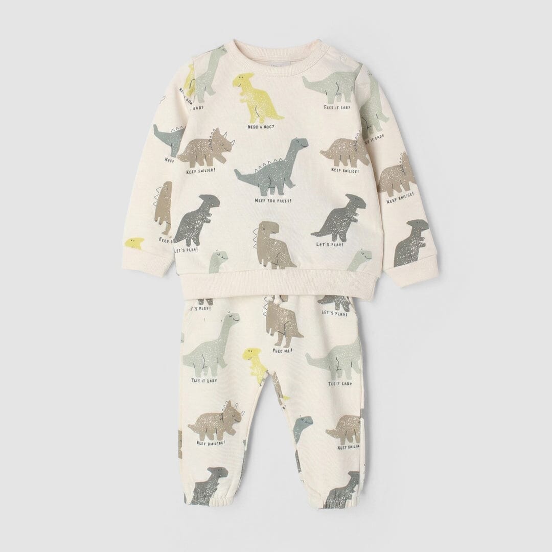 Modern Off White Themed 2Pc Boys Set 2Pc Set Iluvlittlepeople 18-24 Months Winter Off White