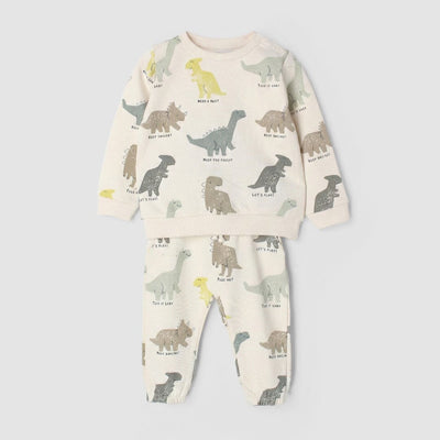 Modern Off White Themed 2Pc Boys Set 2Pc Set Iluvlittlepeople 18-24 Months Winter Off White