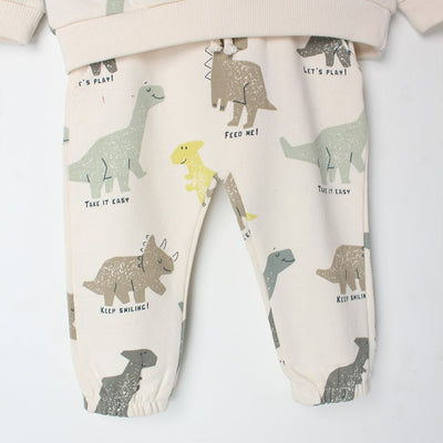 Modern Off White Themed 2Pc Boys Set 2Pc Set Iluvlittlepeople 