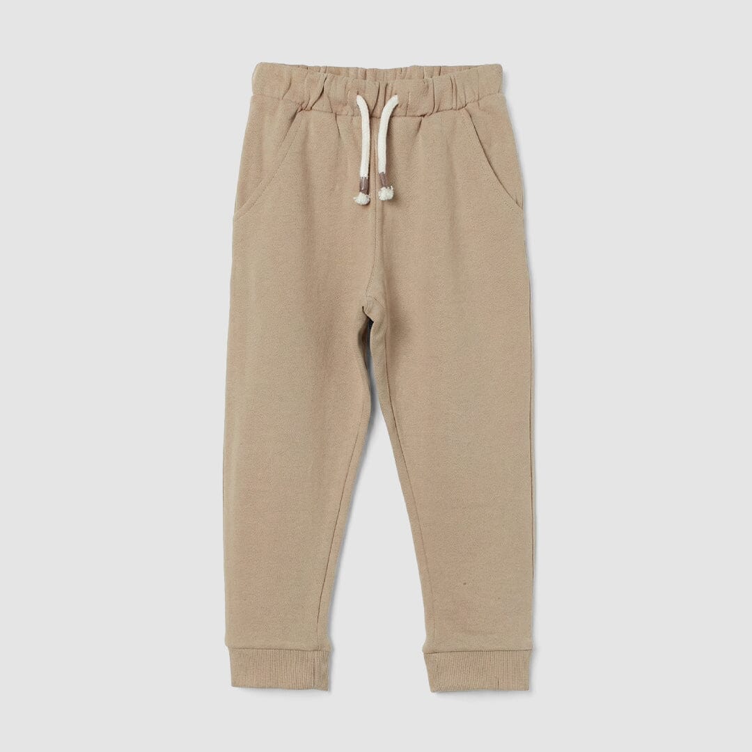 Stylish Beige Themed Kids Trouser Trouser Iluvlittlepeople 0-3 Months Beige Winter