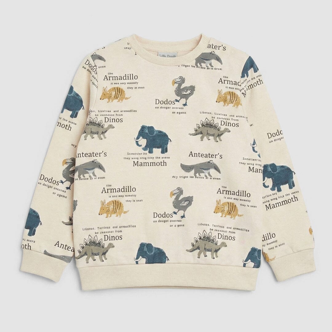 Attractive Beige Themed Kids Sweatshirt Sweatshirt Iluvlittlepeople 9-12 Months Beige Winter