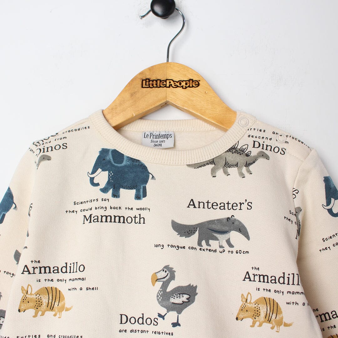 Attractive Beige Themed Kids Sweatshirt Sweatshirt Iluvlittlepeople 