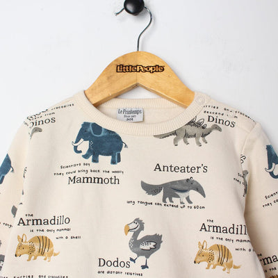 Attractive Beige Themed Kids Sweatshirt Sweatshirt Iluvlittlepeople 