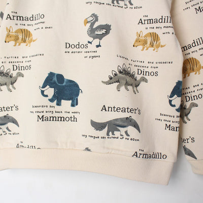 Attractive Beige Themed Kids Sweatshirt Sweatshirt Iluvlittlepeople 