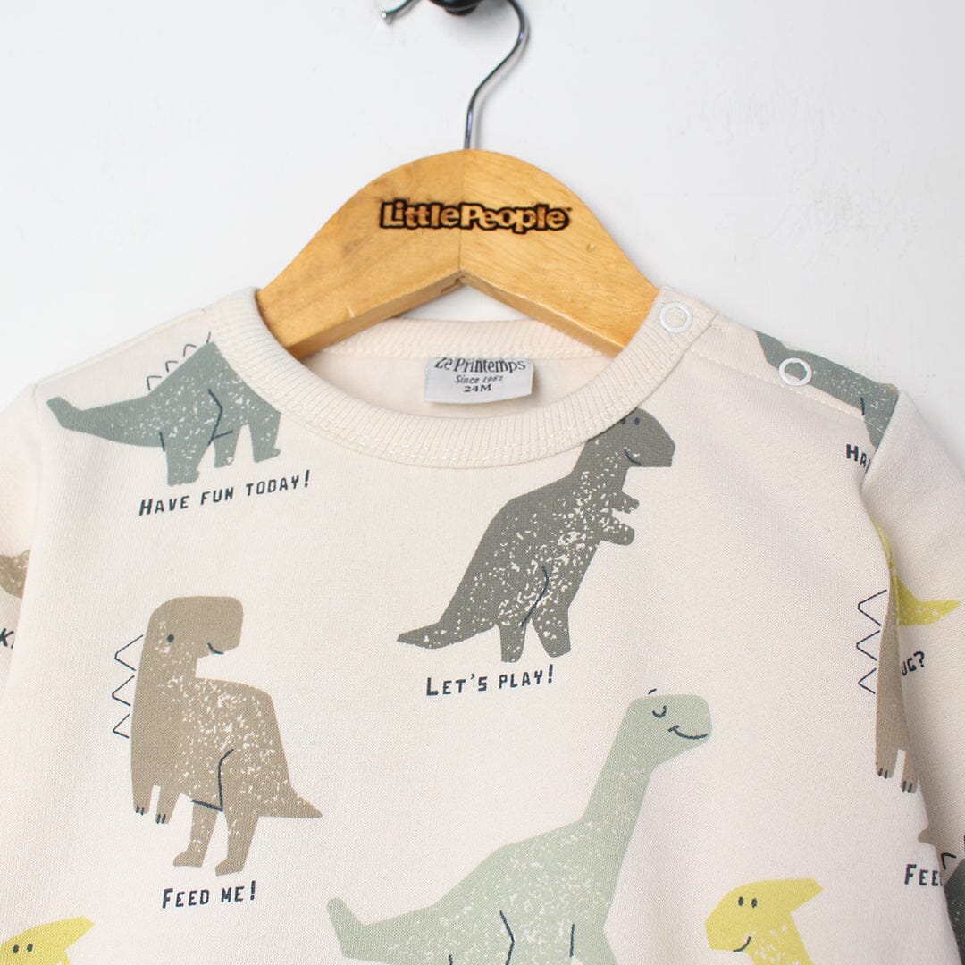 Urge Beige Themed Kids Sweatshirt Sweatshirt Iluvlittlepeople 