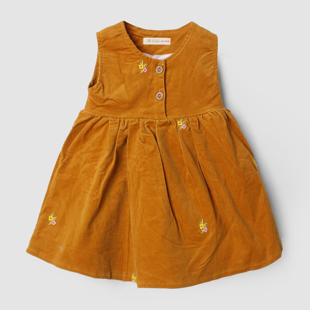 Delighted Mustard Themed Girls Frock Frock Iluvlittlepeople 18-24 Months Mustard Winter