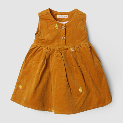 Delighted Mustard Themed Girls Frock Frock Iluvlittlepeople 18-24 Months Mustard Winter