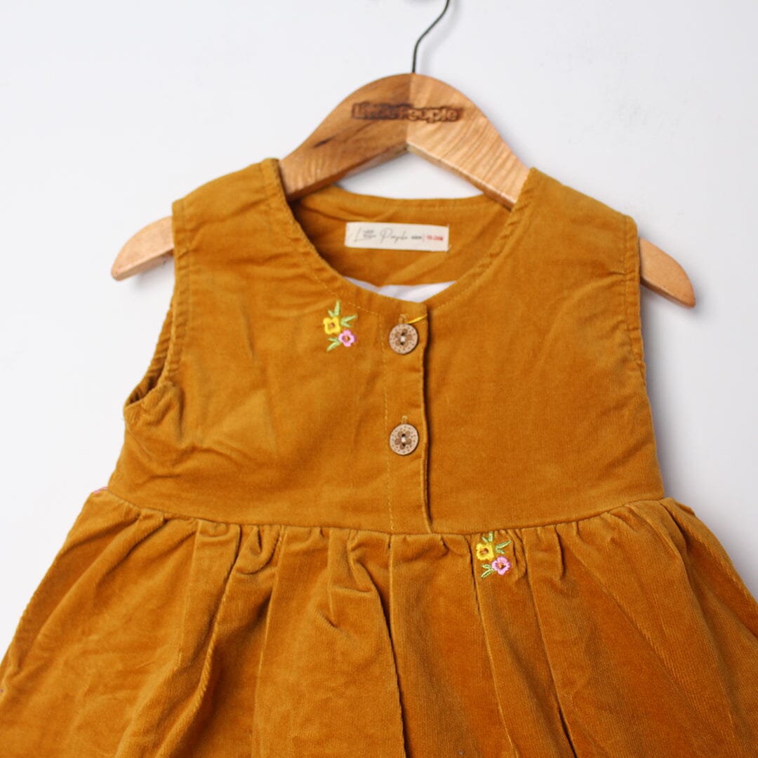 Delighted Mustard Themed Girls Frock Frock Iluvlittlepeople 