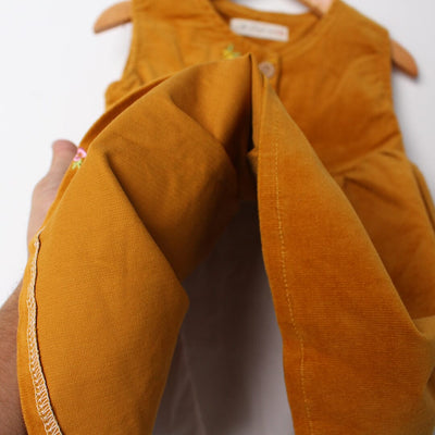 Delighted Mustard Themed Girls Frock Frock Iluvlittlepeople 