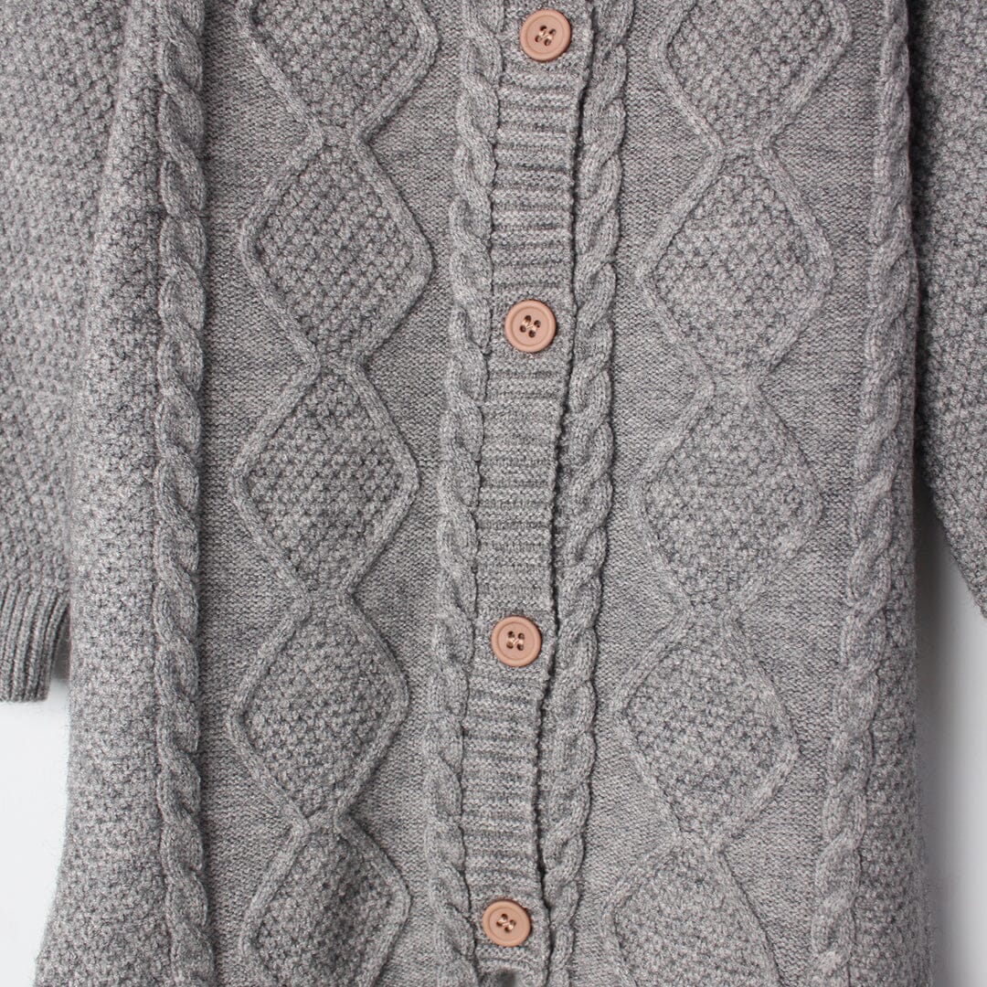 Cozy Grey Themed Winter Kids Romper Romper Iluvlittlepeople 