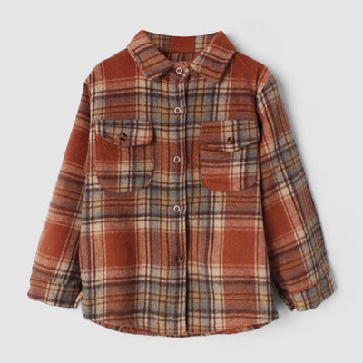 Urge Brown Themed Boys Winter Shirt Casual Shirt Iluvlittlepeople 3-6 Months Brown Winter